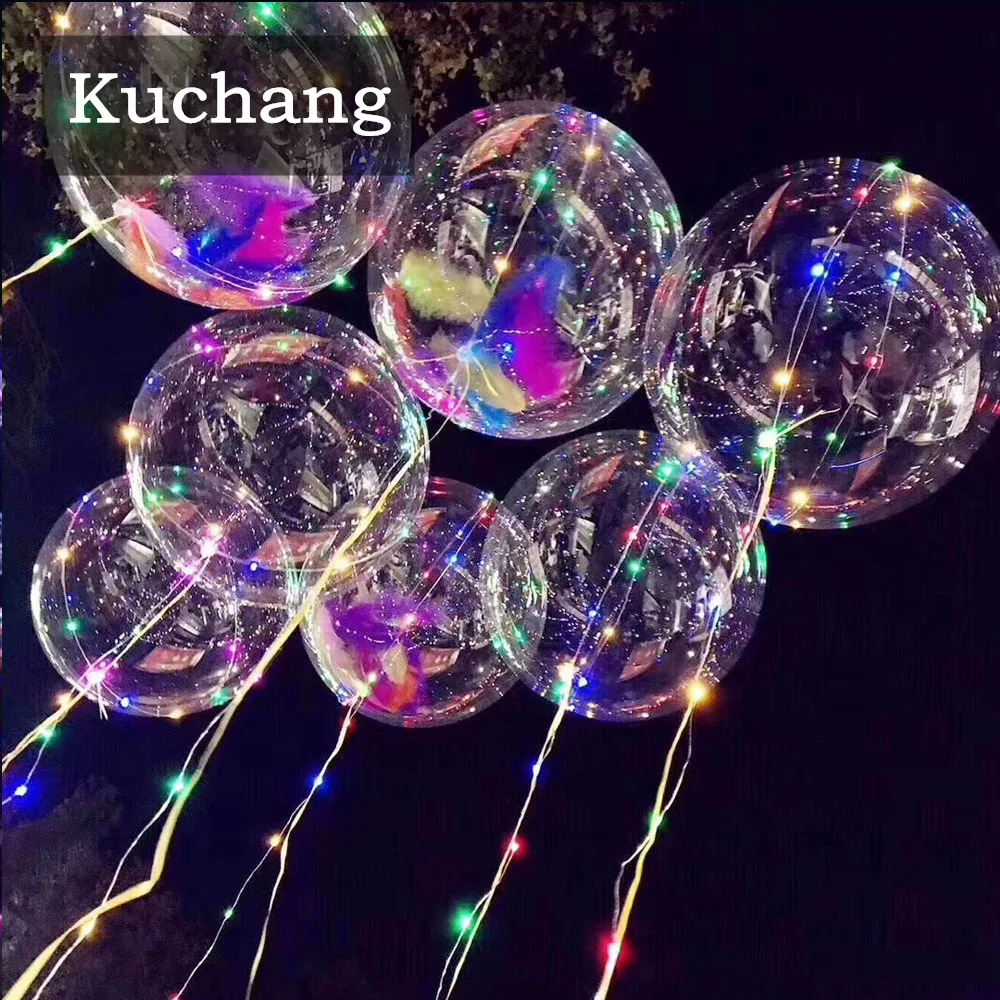 Best Seller 1set 18 24 36inch Luminous Led Balloon 3M LED Air Balloon