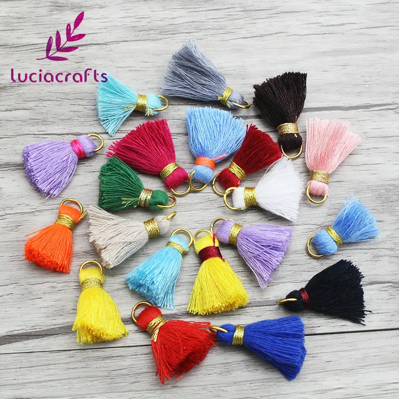 Lucia crafts приблизительно 25 мм/35 мм/45 мм случайный смешанный кисточкой одежды украшения дома DIY аксессуары 24 шт./лот I0105