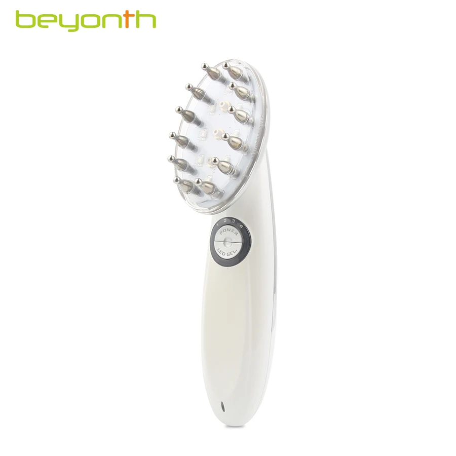 BEYONTH Portable LED+Microcurrent+Laser Hair Comb for Hair Growth Power