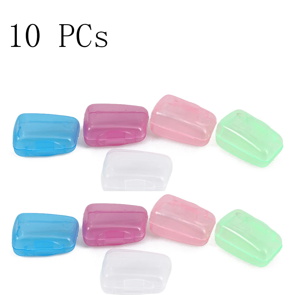 

Hot New Popular 10Pc Portable Toothbrush Head Cover Holder Travel Hiking Camping Brush Case Protect Hike Brush Cleaner Wholesale