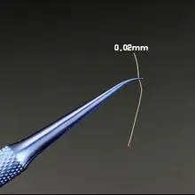 Super Fine Professional Titanium Alloy Tweezers 0.15mm Edge Precise Fingerprint Fly Line Picker Tweezers Straight Bend Super Fine Professional Titanium Alloy Tweezers 0.15mm Edge Precise Fingerprint Fly Line Picker Tweezers Straight Bend