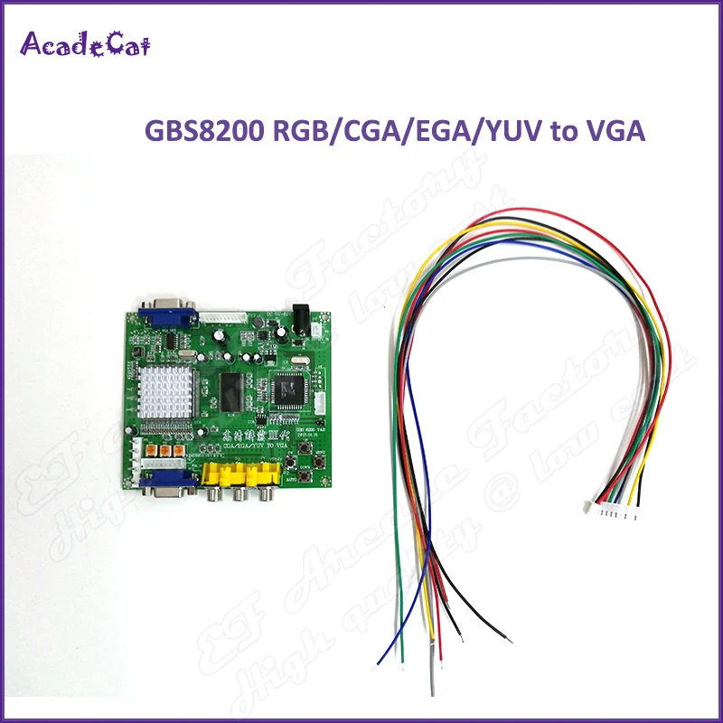 

Free shipping GBS-8200 RGB/CGA/EGA TO VGA Converter Board Jamma monitor to LCD converter for arcade game machine