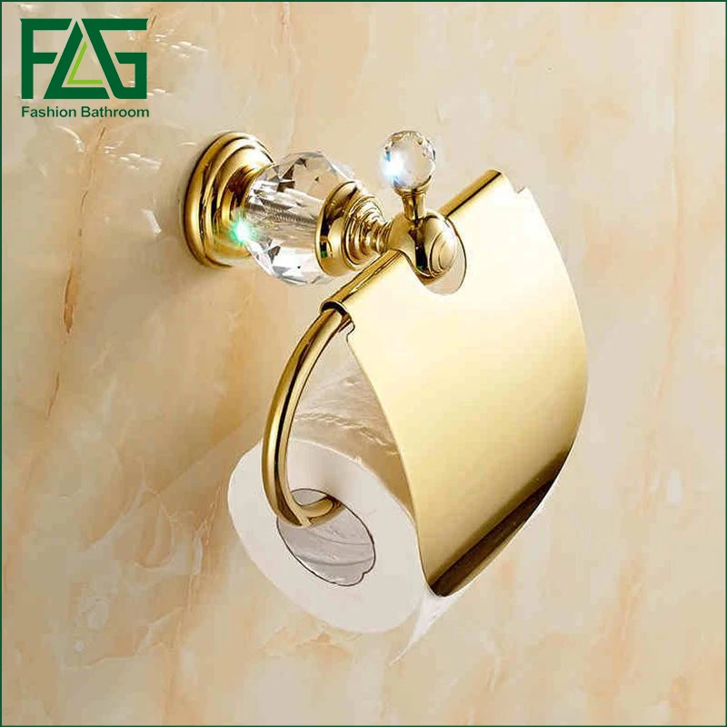 Paper Holders Solid Brass Gold Paper Roll Holder Toilet Paper Holder