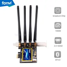 Fenvi FV-T919 802.11AC Столе Wi-Fi Карта 802.11/B/G/N/AC BCM94360CD Беспроводная Связь Bluetooth 4.0 OS X Yosemite 10.10 + ПК/Hackintosh