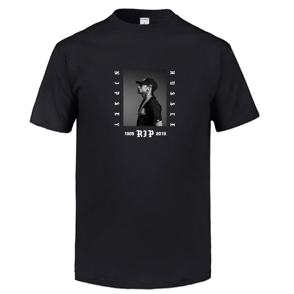 

Nipsey Hussle Rap Singer Men T shirt Hip Hop Men/Women T shirts Streetwear Leisure Short Sleeve Summer Cotton Tshirt O-neck Tees