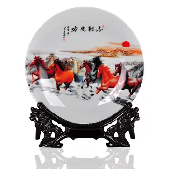 

The primrose pictures are more than rich Porcelain Pink-coloured Porcelain Plate Creative Crafts in Modern Home Living Room Hang