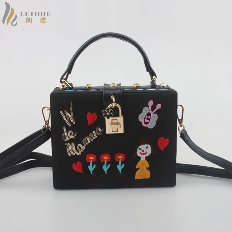 

LETODE Evening Clutch Bag Cartoon Travel Shoulder & Crossbody Handbag Messenger Bags Women Totes School Wallet Coin Box Purse