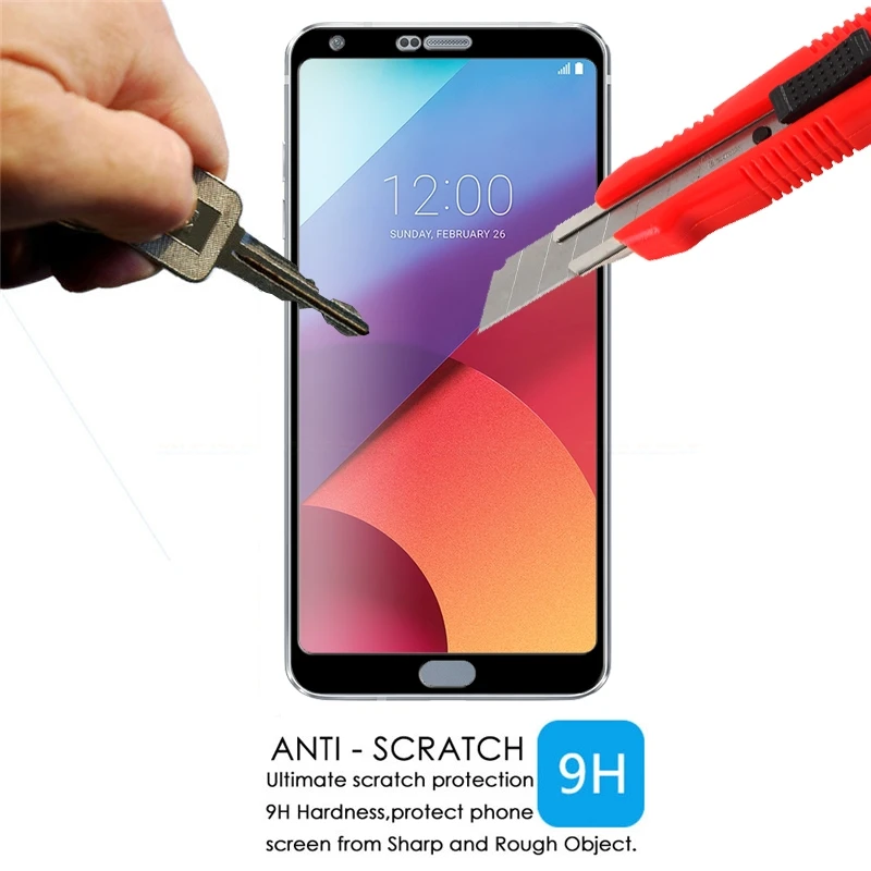 Закаленное стекло с полным покрытием для LG Q6 Q6A защита экрана защитная пленка Plus