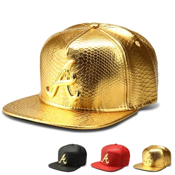 

The new Crocodile Grain letter A baseball cap flat -brimmed hats hip-hop hat wholesale influx of people