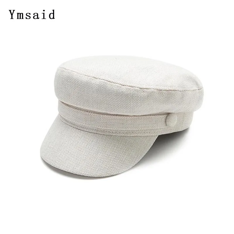 

2019 Ladies Hats Women Summer Hat Octagonal Flat Cap Spring Newsboy Hat Cotton Female Navy Hats for Woman Military Cap