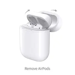 Лидер продаж Беспроводной зарядки чехол для Airpods Стандартный Беспроводной зарядки приемник Крышка для Apple Bluetooth наушники белый