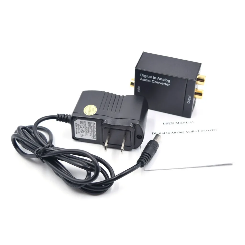 Носимые устройства цифро-аналоговый аудио конвертер волоконно-оптический коаксиальный сигнал стерео 3,5 мм разъем relogios