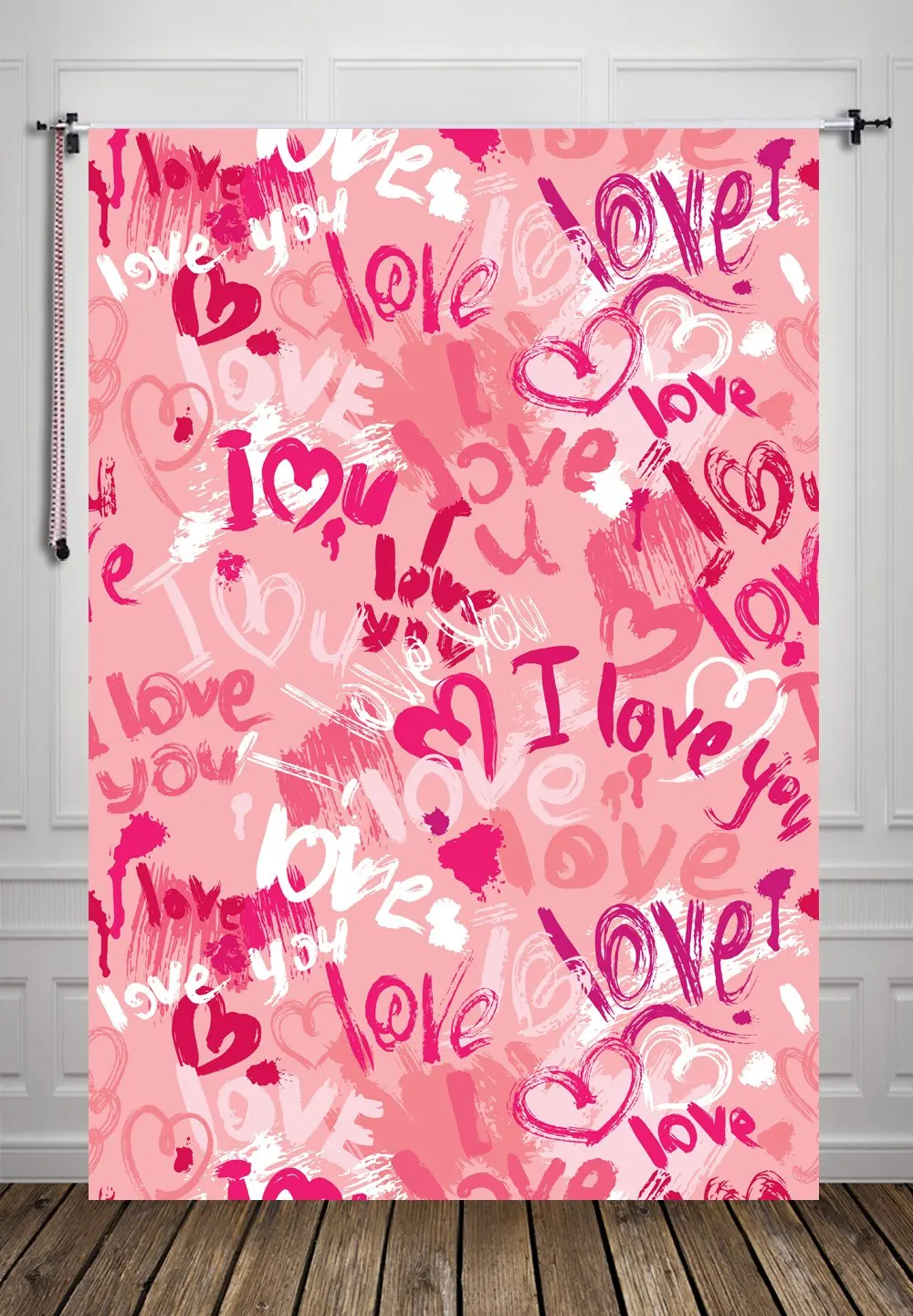

5x7ft Pink Heart Photography Backdrop Photo Backdrop Studio Background For Girls