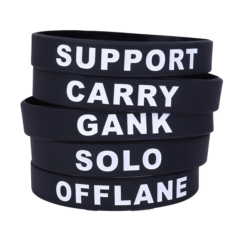 1pc Silicone Rubber Bracelets Letter Print Bracelet Cool Black For Best Friend Men Jewelry Male Female Gift Bracelet Wrap Bracelets Aliexpress