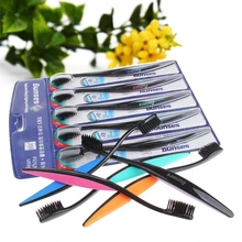 5 шт для взрослых Зубная щётка средней мягкой и приятной Семья полости рта кисточки гигиена полости рта уход за зубами