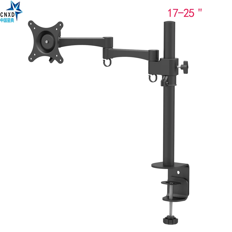 

Full Motion Single LCD Screen Bracket Monitor Holder Monitor TV Mount Fully Adjustable Arm Stand Screen to 17-25"