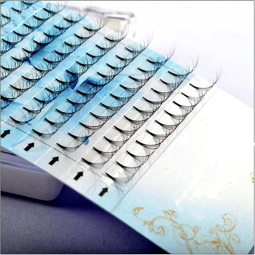 

New 3D/4D/5D/6D Russian Volume falsh Eyelashes Extension short Stem Pre made Fans C/D Mink fake Eyelash Individual Extensions