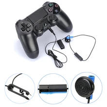 Черный 1,2 м оригинальная гарнитура для sony Playstation 4 PS4 Игровые наушники с микрофоном аксессуары для игр