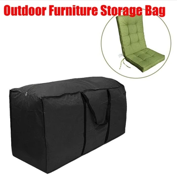 

Multi-Function Zipper Heavy Duty Waterproof Outdoor Garden Furniture Cushions Storage Bag Extra Large Cushion Bag Black