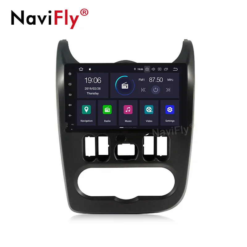 Clearance Android 9.0 Car Radio For Duster Dacia Logan Sandero GPS Navigation Wifi Multimedia Autoaudio Steering Wheel 1