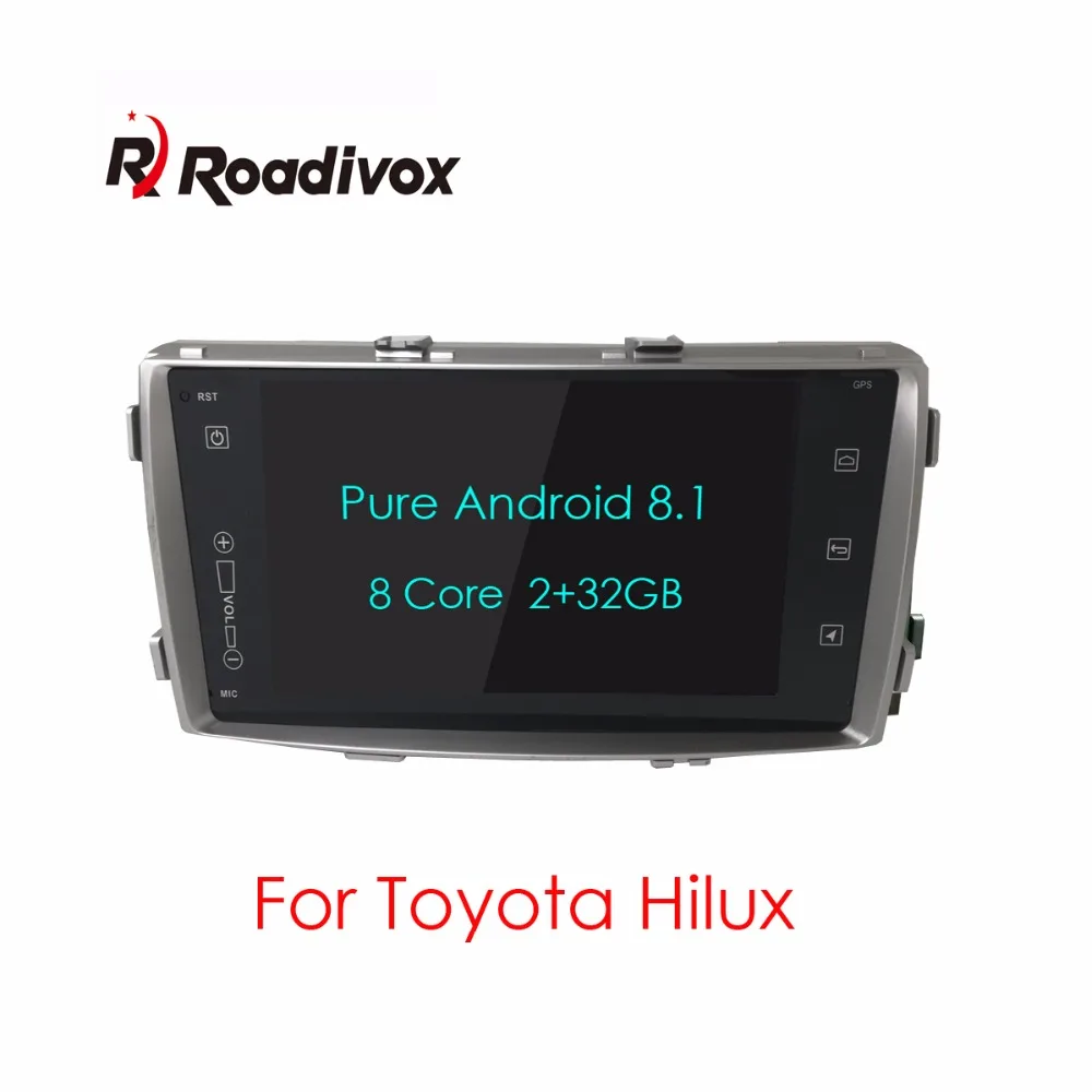 Android 8,0 ram 2G rom 32G Автомобильный dvd-плеер для Toyota Hilux 2008 Автомобильный радио мультимедиа gps навигационная система головное устройство