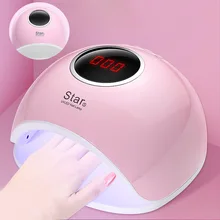 Star5 72 Вт умные сухие ногти er светодиодный светильник сухие ногти индикатор Дисплей УФ Сушилка отверждения светильник синхронизации гель сухие ногти ing Маникюр Инструмент