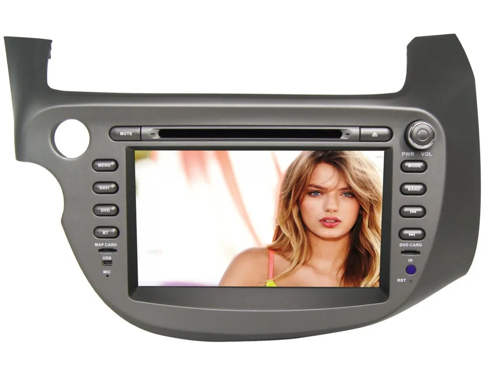 Sale 8" HD 1024*600 Quad Core Android 6.0 Car DVD Radio GPS Navigation Player for Honda Fit 2007 2008 2009 2010 2011 2012 2013 DVR 0