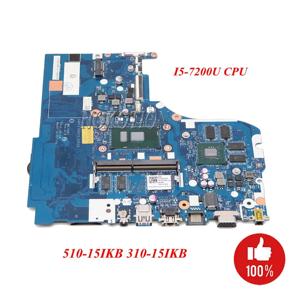 Материнская плата NOKOTION CG413 CG513 CZ513 для ноутбука Lenovo 510-15IKB 310-15IKB | Компьютеры и офис