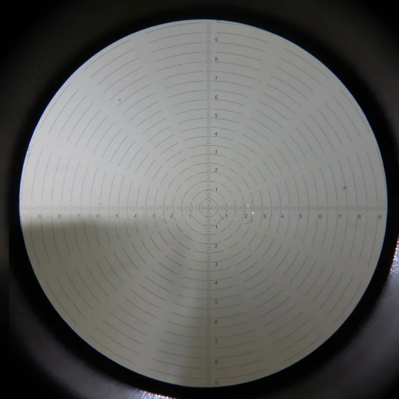 

24 mm Microscope Accessory Cross Division Eyepiece Micrometer Microscope Calibration Slide Accessories Microscope Micrometer