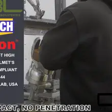 Тест ing видео- MILITECH Быстрый Шлем официальная лаборатория NIJ IIIA 0106,01 тест соответствия. 44 Magnum тест ing видео представлен OBL