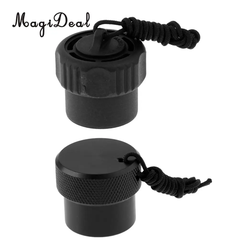 Porable 2 Pieces Scuba Diving DIN Regulator Tank Valve Dust Plug Protector Cap Gear Kit for Swimming Diving Accessories