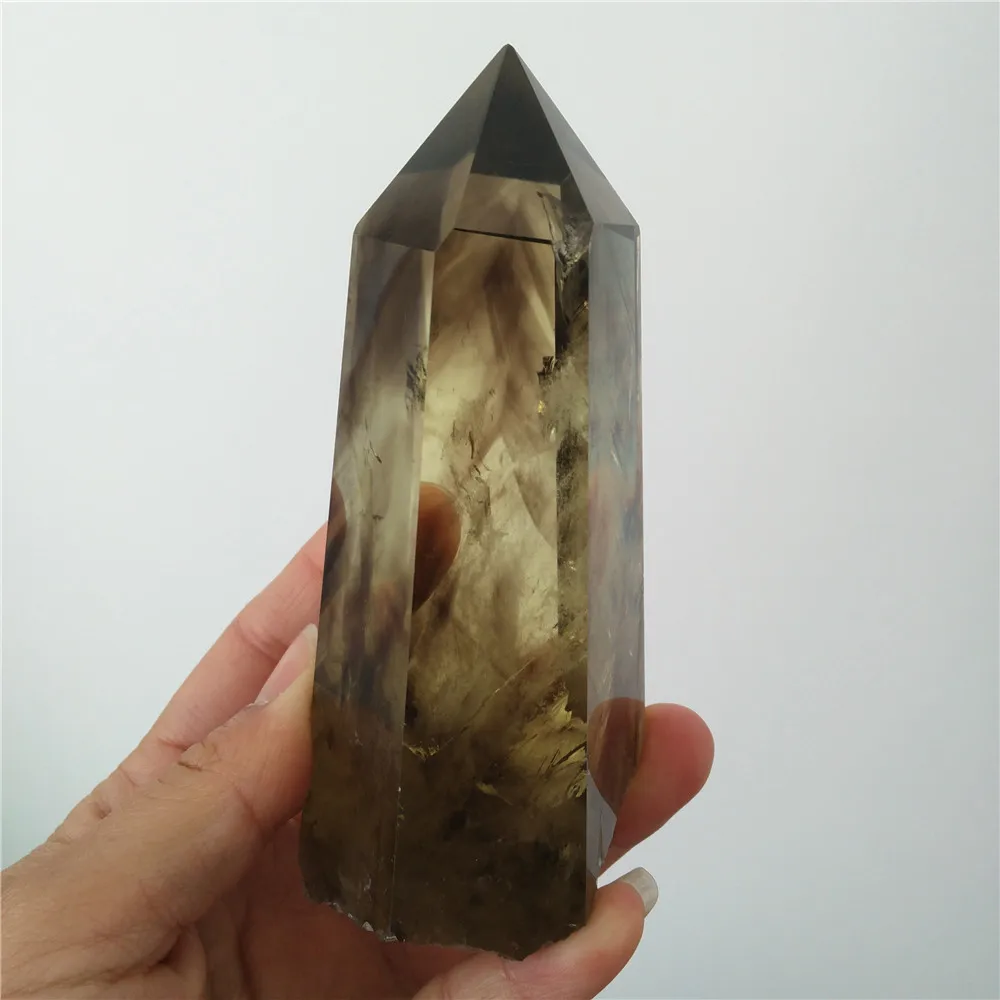 100/% obsidienne naturelle quartz noir cristal Pierre point de guérison
