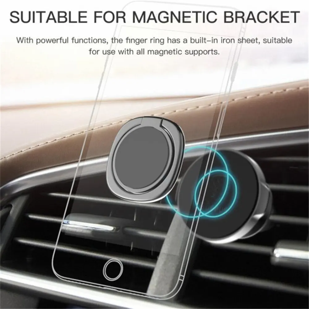 Universal for iPhone Samsung Xiaomi Huawei Cell Phone Sticker Tablet Table Support Stand Round Finger Ring Car Phone Holder Grip