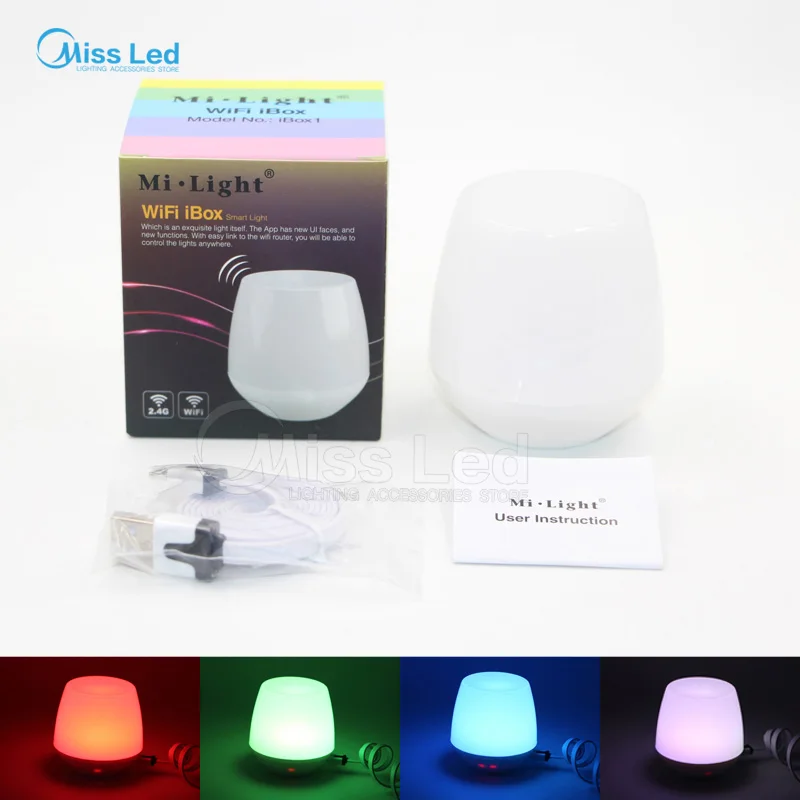 

Freeshipping 2.4G wifi controller,For 2.4G RGBW Led Strip Light Lamp,Bulb via IOS Android phone app WIFI controller light