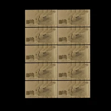 Billet d'or lettonie 10 pièces/lot | Feuille d'or 10 Lat, billets de monnaie Collection de billets de monnaie