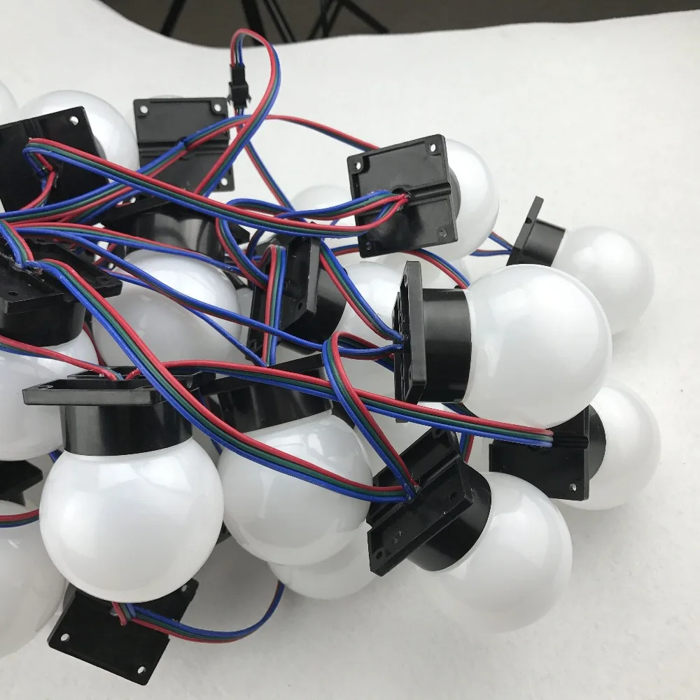 60mm diamter full color WS2811 globe type pixel light;DC12V input;1.44W ...