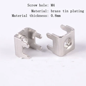 

100pcs PCB soldering terminal (M4) PCB board four-pin terminal