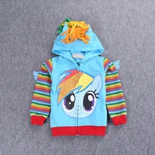 My Cute little Girl ponys sweatshirts 2017 kids hot sell cartoon hoodies Jackets baby children girls clothing TOPS coat outwear