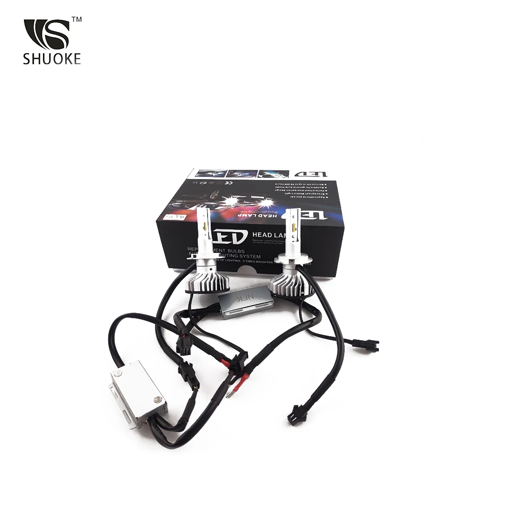 

SHUOKE Top Brand Super Bright LED bulb h7 car headlight auto lamp fog light bulbs
