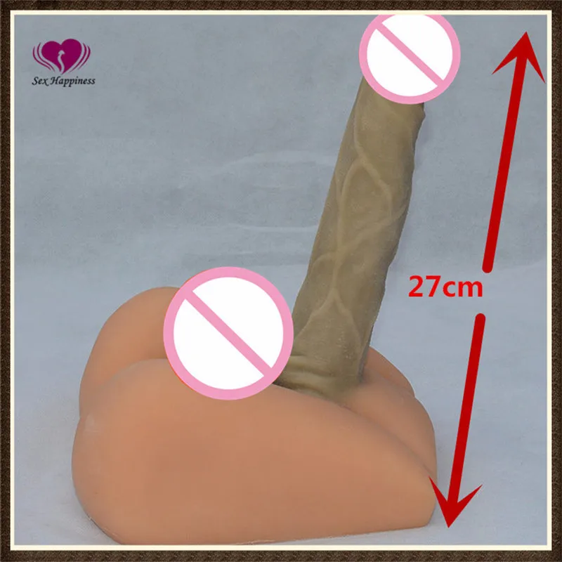 Real sexy font b dolls b font 2 3KG with 20cm dildo full silicone realistic male