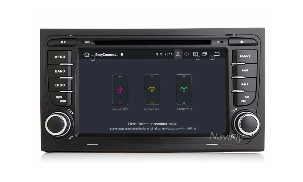 Discount Android9.0 Car multimedia Player Navigation GPS DVD for Audi A4 S4 RS4 2002-2008 with DSP IPS screen wifi BT carplay navi 21