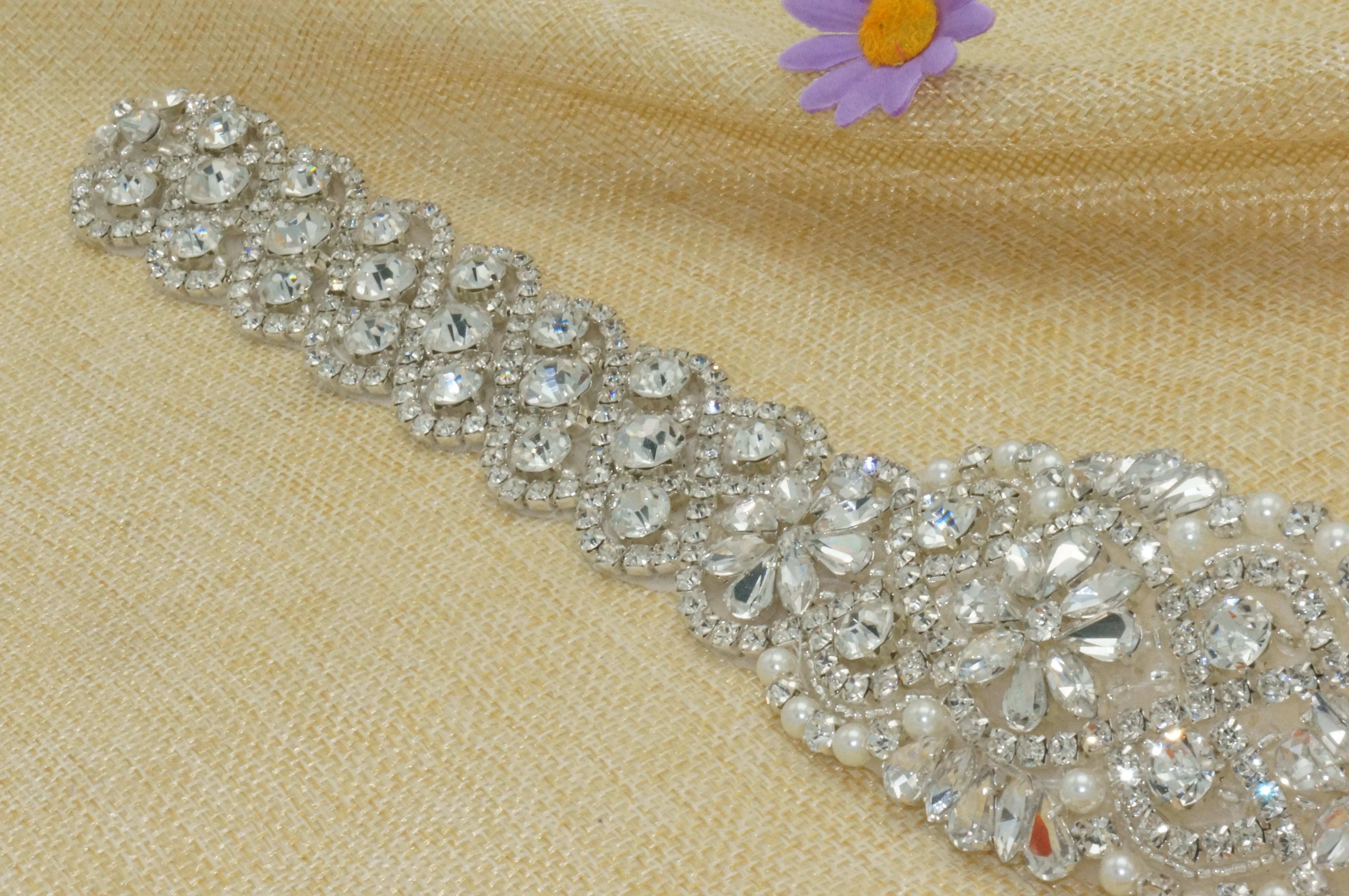 ShiDianYi серебряные стразы пояс невесты кристалл жемчуг ленты свадебный пояс Кушак для невесты подружек невесты 10PCS-RA306-Y517
