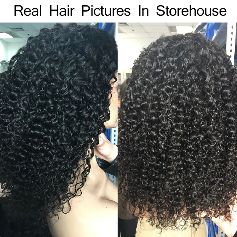 Curly Human Hair Wig 250% Density Lace Front Wigs For Women Brazilian Glueless Lace Wigs Pre Plucked Ever Beauty Remy Full Black