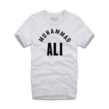 2017 New Summer Trend Men t shirt Muhammad Ali Men Cotton Fashion Camisetas T-shirts Ali Basic Adult letter printed T Shirts