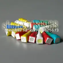 500 шт./лот световой индикатор автомобиля внутренний клин для лампочек лампа T5 1SMD 5050 Светодиодные лампы для автомобильных фар