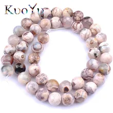 Коричневый Огненный Агат вены дракона Натуральный Камень круглые бусины Свободные Spacer Бусины для самостоятельного изготовления ювелирных изделий браслет 15''strand 6/8/10 мм