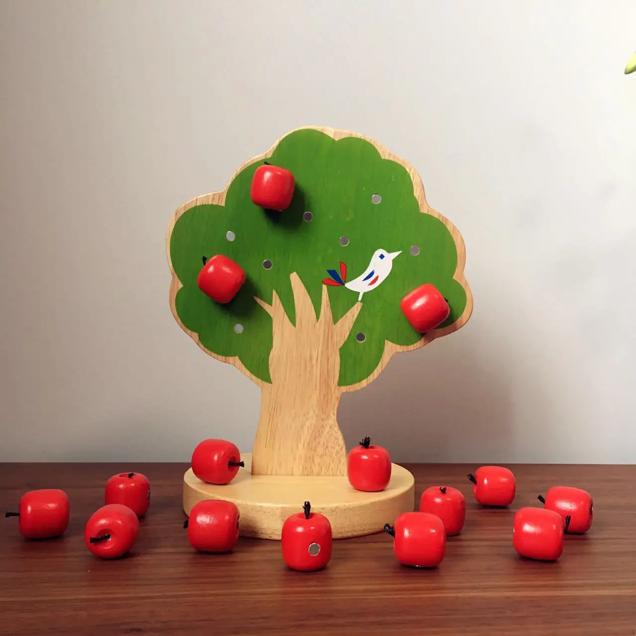 Деревянные магнитные яблоня Математические Игрушки для раннего развития декоративно-прикладного искусства