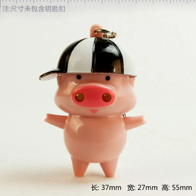 McDull famously font b led b font keychains font b flashlight b font sound rings Creative