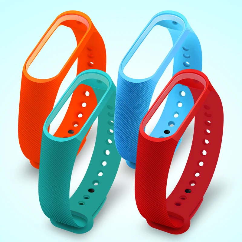 Браслет для Xiaomi Mi Band 3 спортивный ремешок силиконовый часов аксессуары браслет