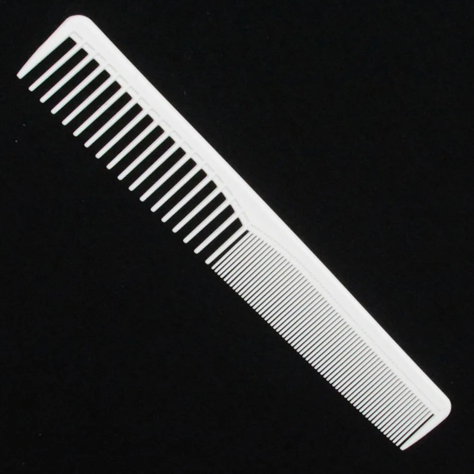 Белая парикмахерская расческа, профессиональная расческа для укладки волос, Антистатическая термостойкая Расческа с тонким захватом